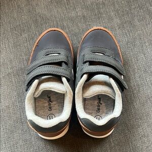 Cat & Jack Black and Brown Sneakers with Velcro Straps